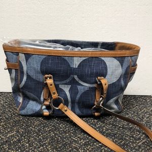 COACH denim bag